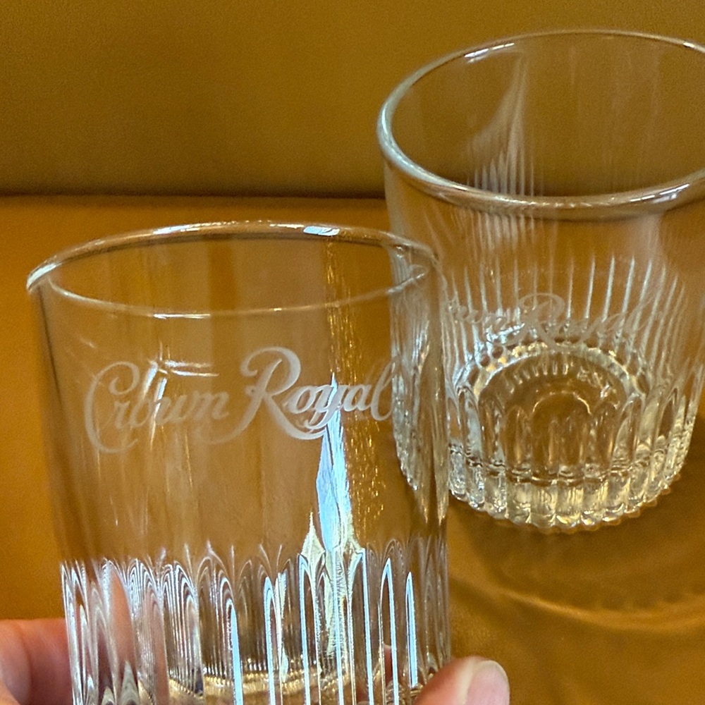 Crown Royal Clear Glass Tumbler Set
